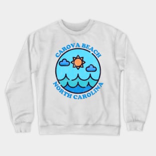 Carova Beach, NC Summertime Vacationing Ocean Skyline Crewneck Sweatshirt